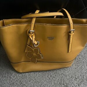 Guess Mustard Yellow Tote Bag